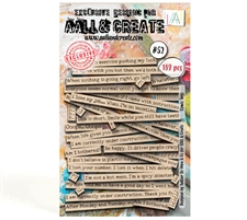 AALL & Create Ephemera Die-Cuts - Comic Tags (kraft) #52